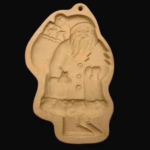 BROWN BAG Cookie Art Craft Mold Vtg 1983 Santa St. Nicholas Christmas Holiday - Picture 1 of 14