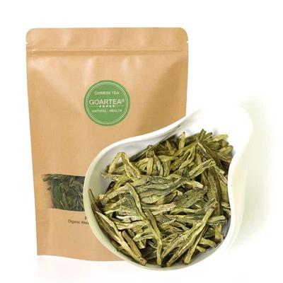 GOARTEA Premium Xihu Longjing Dragón Bien Chino Té Verde Primavera Hoja Suelta Foto 1 de 4