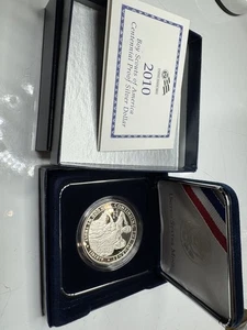 2010-P $1 Boy Scouts Commemorative SILVER Dollar Proof Coin US Mint OGP w/ COA - Picture 1 of 1