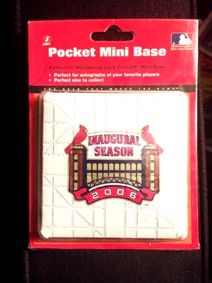 St Louis Cardinals Pocket Mini Base Busch Stadium Inaugural Primera Temporada 2006 Foto 1 de 3