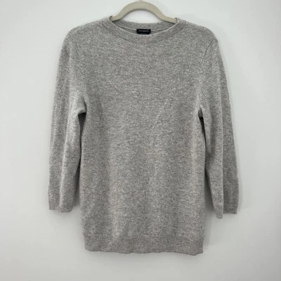 Suéter Talbots Gris Cashmere Cuello Redondo Mujer Talla M Pullover Suave Foto 1 de 4