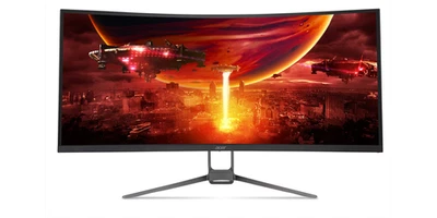 Acer Nitro 34” Gaming Monitor Curved 180Hz 1ms 3440x1440 Refurbished - Image 1 of 4