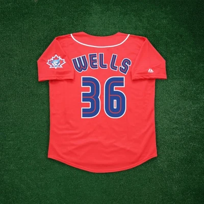 David Wells 2000 Toronto Blue Jays Home/Road/Alt Men's Jersey w/ Team Patch - Image 1 of 2