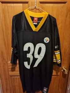 Vintage NFL Players Pittsburgh Steelers Willie Parker #39 Trikot Erwachsene XL schwarz - Bild 1 von 11