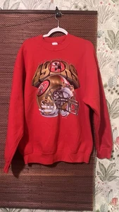 Sudadera De Colección San Francisco 49ers Talla XL Rojo Polar Fútbol NFL Años 90 - Imagen 1 de 9