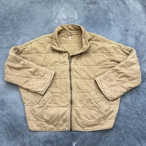 Chaqueta Free People Mujer Dolman Grande Marrón Acolchada Cremallera Completa Acolchada Algodón L - Imagen 1 de 14