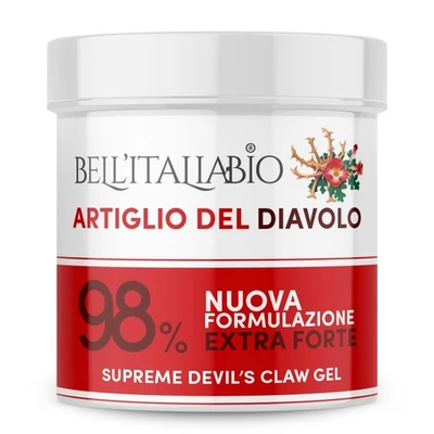 BELL ITALIABIO Artiglio del Diavolo Extra Forte Gel al 98% Pomata Artiglio del Diavolo Formula