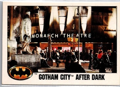 1989 TOPPS BATMAN #13 “GOTHAM CITY AFTER DARK” MOVIE CARD NM - Image 1 of 2