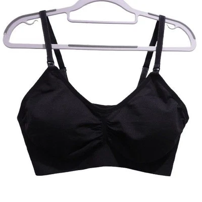 NEW Motherhood Maternity Seamless Clip-Down Nursing & Maternity Bra Size XL Blac - Image 1 of 4