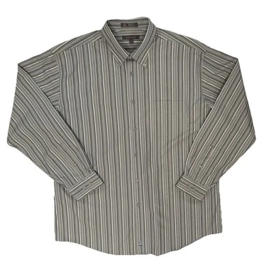 Nordstrom Smart Care Men’s XL Long Sleeve Shirt Classic Fit 100% Cotton Stripe - Image 1 of 4