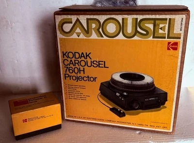 1976 Kodak Carousel 760H Auto Focus Slide Projector w/ Remote, Lens, Slide Tray - Image 1 of 4