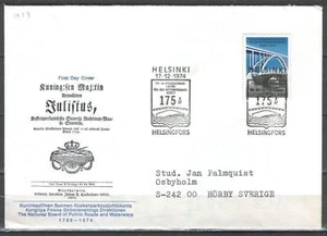 Finland K51 FDC 1974 Modern steel bridge 1v - Picture 1 of 1