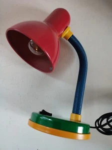 Popige Schreibtischlampe Tricolor Vintage Memphis Style Sixties - Bild 1 von 7