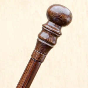 Stylish Hand Carved Wood Walking Stick Canes for Men Women - Knob Wooden Cane - Picture 1 of 9