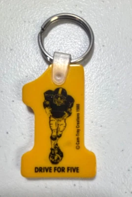 Llavero vintage de los Pittsburgh Steelers Drive for Five #1 con calendario de equipo de 1980 Foto 1 de 4