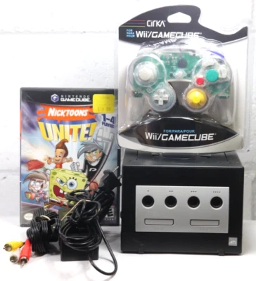 Nintendo Gamecube Bundle Console, Controller, Nicktoons Unite Game WORKING! GB - Image 1 of 4