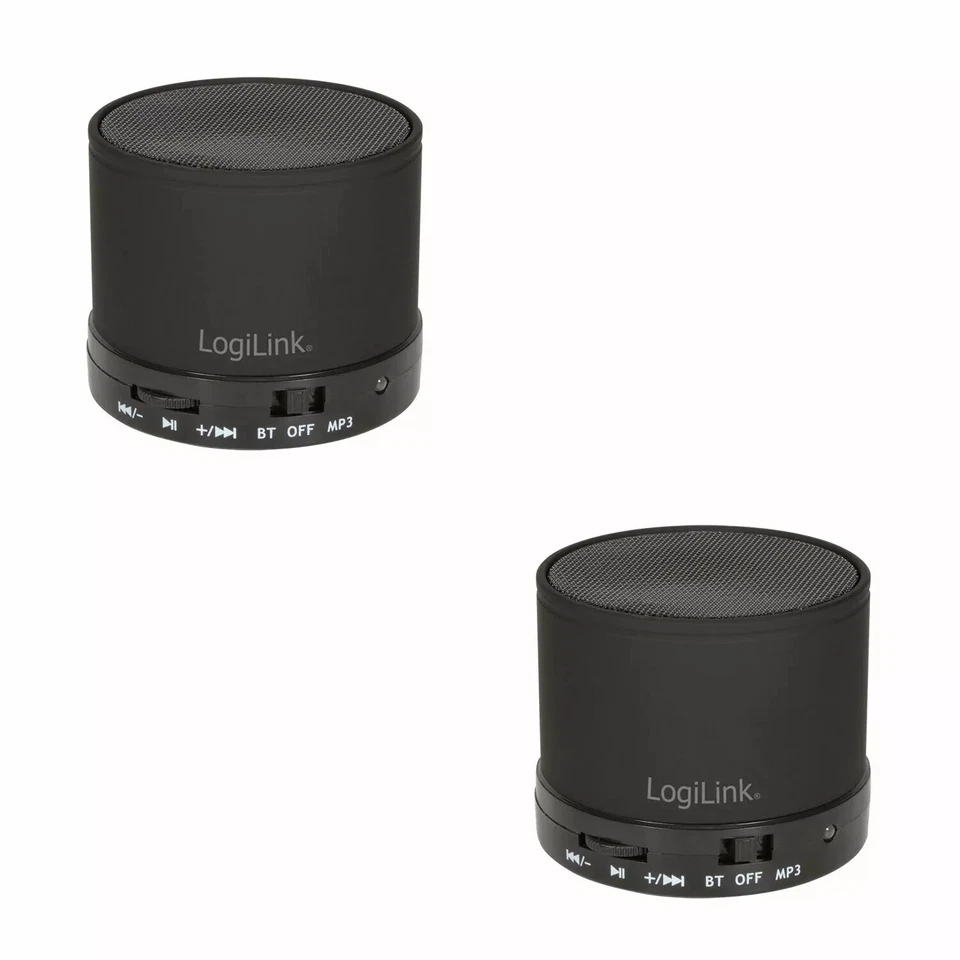 2x Bluetooth Lautsprecher Speaker Box MP3 Player Mikrofon Freisprechen microSD - Bild 1 von 4