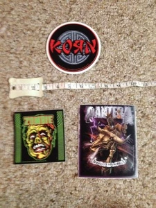 Lote de tres pegatinas Rob Zombie Korn Pantera - Imagen 1 de 1
