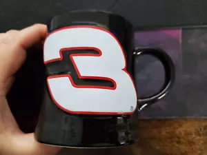 Dale Earnhardt #3 NASCAR Black Coffee Cup Mug 12oz - Picture 1 of 4