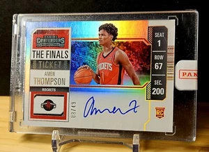 2023 Amen Thompson Contenders Finals Ticket RC Variation On Card Auto /49 Sealed - Picture 1 of 6