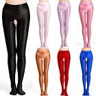 Pantyhose M-xl Open Crotch Sheer Shiny Stockings Women Dance Tights New