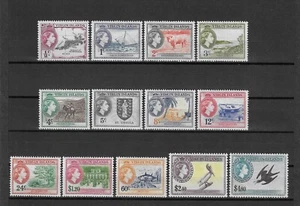 BRITISH VIRGIN ISLANDS 1956/62 SG 149/161 MNH - Picture 1 of 2