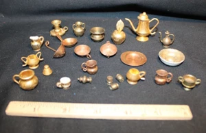 Vintage - 1960/70 Puppenstube Küche Konvolut - Kanister, Tassen usw. - blau weiß - Bild 1 von 11