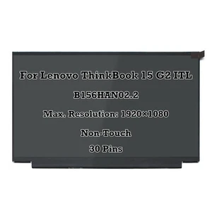 15.6'' IPS 60Hz 30Pins LCD for Lenovo ThinkBook 15 G2 ITL 20VE003GUS 20VE003HUS - Picture 1 of 5
