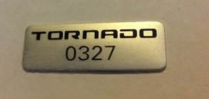 Insignia de número de construcción original Ford BA BF FPV F6 Tornado 0327 - Imagen 1 de 1