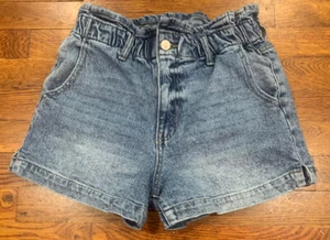 KanCan Damen Junior 26 Paperbag Denim blau Jeansshorts hoher Bund - Bild 1 von 4