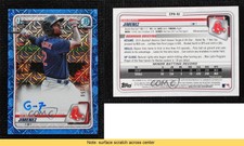 2020 Bowman Chrome Prospect HTA Choice Blue Mojo Refractor Gilberto Jimenez Auto