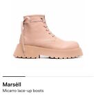Marsell Micarro Lace-Up Boots Size 6/39 Natural Tan RRP £829