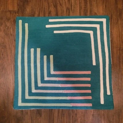 West Elm "Abstract Crewel Square" 18" Pillow Cover - Image 1 of 3