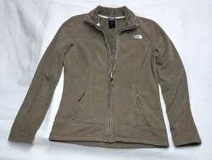 North Face Morningside Jacke Damen Medium TNF olivbraun türkis Pullover durchgehender Reißverschluss - Bild 1 von 11