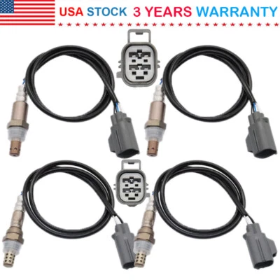 Sensor de oxígeno O2 aguas arriba + aguas abajo 4 piezas para Volvo XC90 2007-2010 S80 2005-2011 Foto 1 de 4