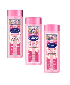 3 x Carex Bath & Shower Squashies Drumstick Gel 500ml - Strawberry & Cream - Picture 1 of 7