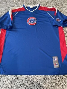 Majestic Chicago Cubs Warm Up Shirt MLB - Picture 1 of 10