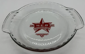 Vintage HEB 9" Glass Pie Plate 1905-2005 100th Anniversary Advertising EUC - Picture 1 of 4