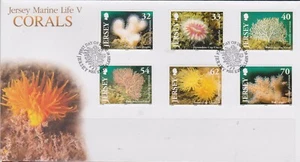 GB - JERSEY 2004 Marine Life Series 5/Corals SG 1163-1168 FDC SEALIFE NATURE - Picture 1 of 1