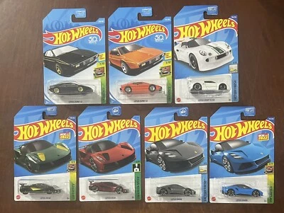 Hot Wheels LOTUS ESPRIT S1 EMIRA EVIJA SPORT ELISE - Exotics - Lot 7 Different - Image 1 of 4