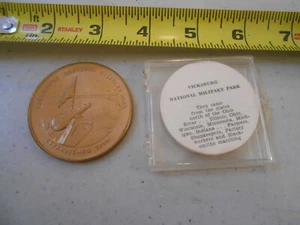 RARE VICKSBURG NATIONAL PARK CANNON MILITARY CHALLENGE COINS TOKENS - Picture 1 of 3