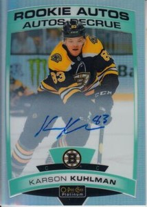 2019-20 O-Pee-Chee Platinum Rookie Autographs #RKK Karson Kuhlman D Bruins
