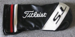 TITLEIST TS SERIES Driver Head Cover weiches Leder schwarz weiß & rot NEU - Bild 1 von 2
