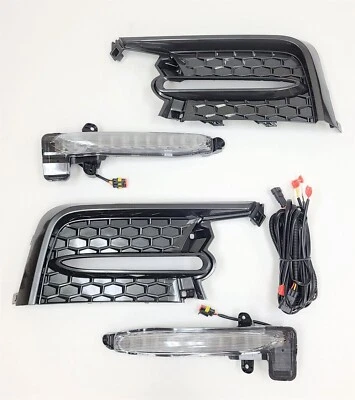 Luz antiniebla LED incorporada DRL apta para Toyota Corolla SE XSE 20-21 biseles blanco-ámbar Foto 1 de 4