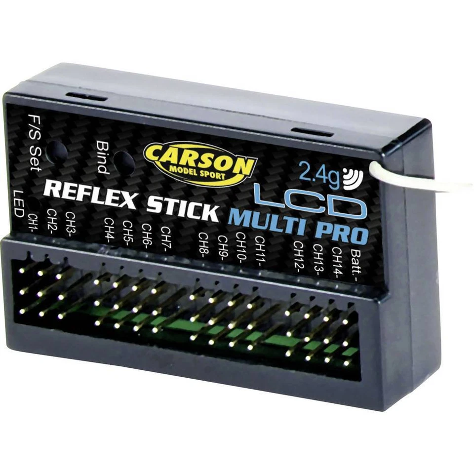 Carson Modellsport Reflex Stick Multi Pro LCD 14-Kanal Empfänger 2,4 GHz - Bild 1 von 1