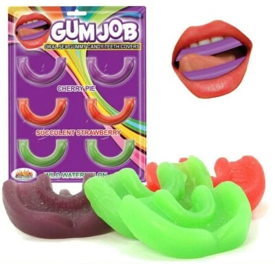 Gum Job Oral Sex Gummy Candy Teeth Covers Blow-job Enhancer for Couples - 6 PACK - Image 1 of 4