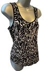 Oasis Animal Print Top Size Small Summer Top