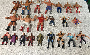 WWF LJN Figure AWA Remco WCW Toy biz Galoob Just Toys Bendems  Lot