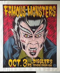 Famous Monsters Band (White Zombie Bassist) Kentucky 1998 S  #'d by Alan Forbes - Bild 1 von 2