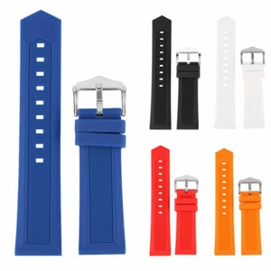 Cinturino per orologio 18-28 mm silicone gomma ricambio orologio accessorio impermeabile - Foto 1 di 17